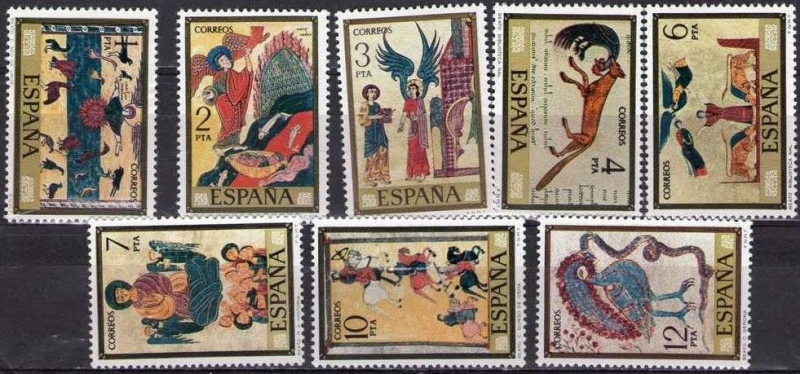z vendido ESPAÑA 1975 2284/91 Sellos ** Serie Códices Completa